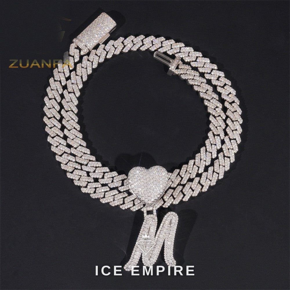 Iced Out Baguette Rose Gold Plated Cuban Chain