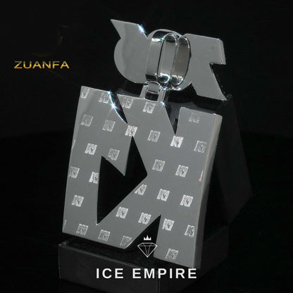Iced Out Cross 925 Silver Moissanite Pendant