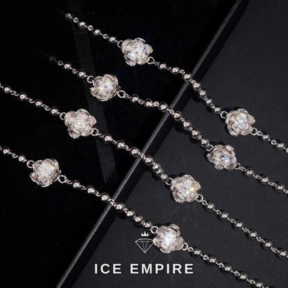 Iced Out Cross 925 Silver Moissanite Chain