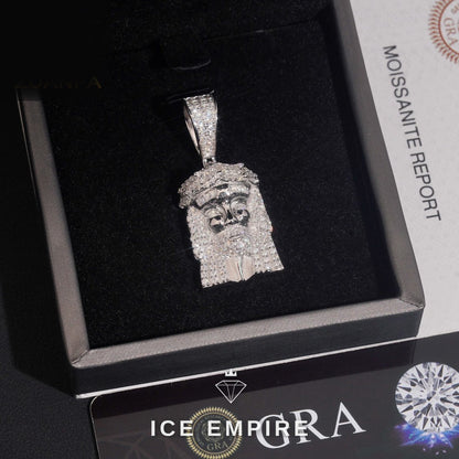 Iced Out Rose Gold Plated Moissanite Pendant