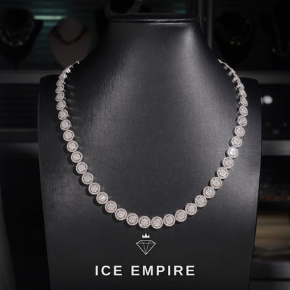 Iced Out Rose Gold Plated Moissanite Cuban Chain