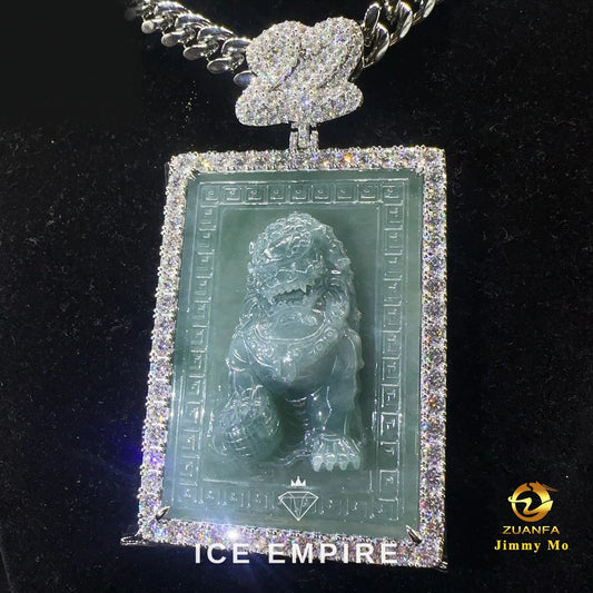 Iced Out 925 Silver Moissanite Pendant