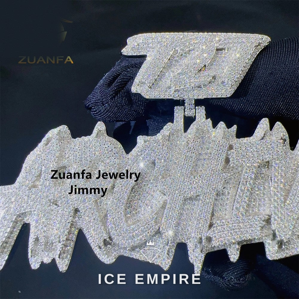 Iced Out 925 Silver Pendant