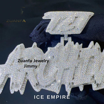 Iced Out 925 Silver Pendant