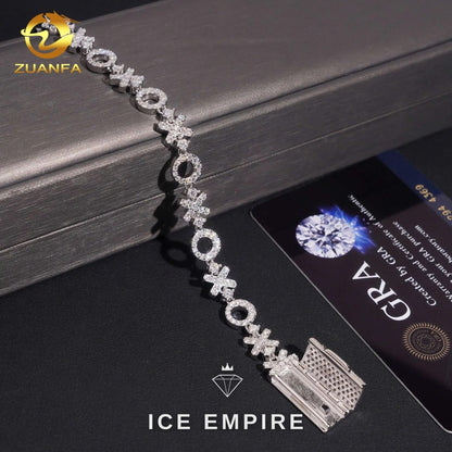 Iced Out 925 Silver Moissanite Cuban Chain
