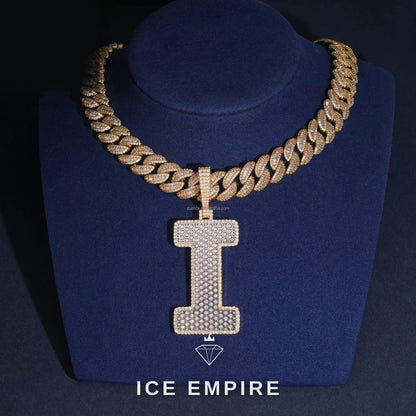 Iced Out Gold Plated Moissanite Pendant