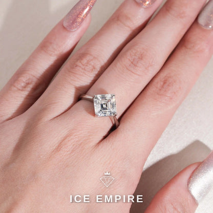 Iced Out Gold Plated Moissanite Wedding Band
