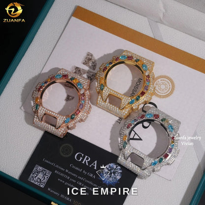 Iced Out 925 Silver Moissanite Watch
