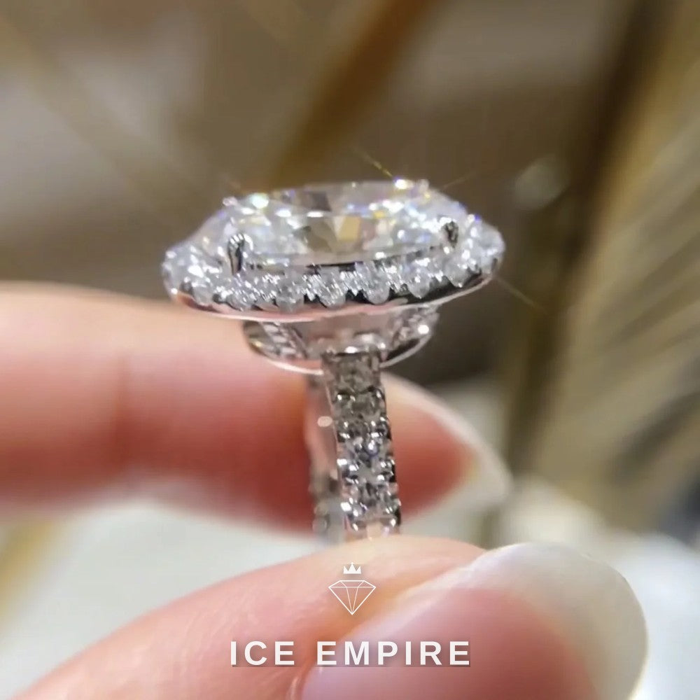 Iced Out 14K Gold Lab Grown Diamond Pendant