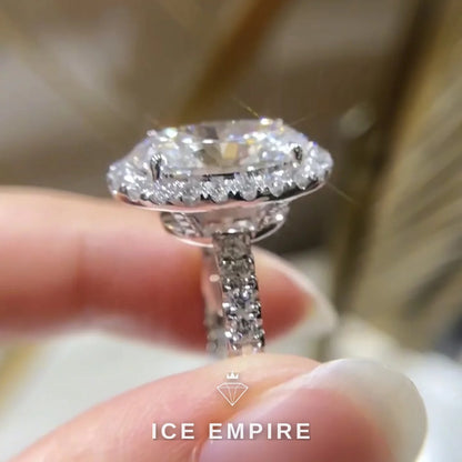 Iced Out 14K Gold Lab Grown Diamond Pendant