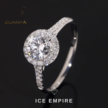 Iced Out Gold Plated Lab Grown Diamond Wedding Band