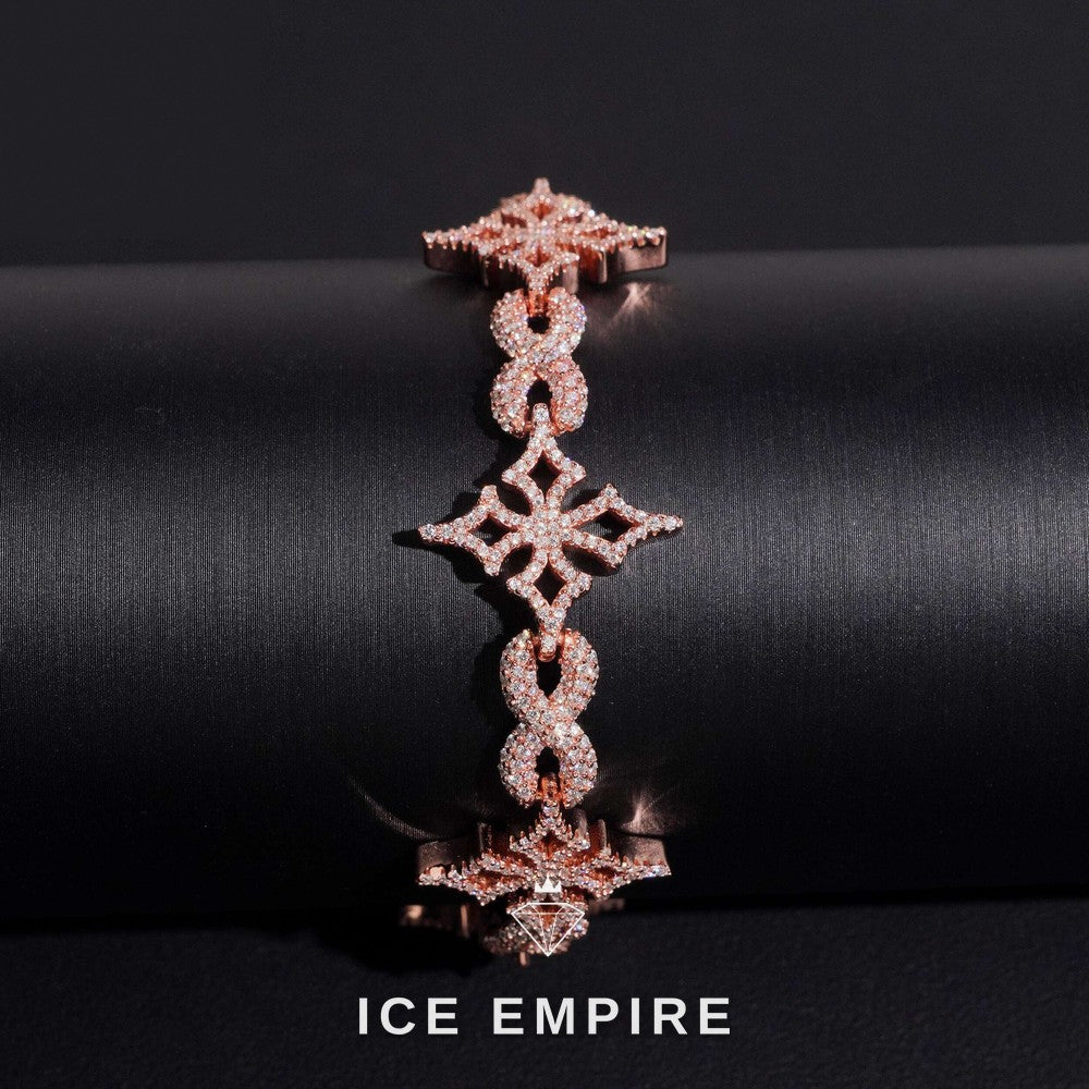 Iced Out Gold Plated Moissanite Cuban Chain