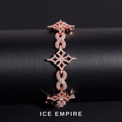 Iced Out Gold Plated Moissanite Cuban Chain