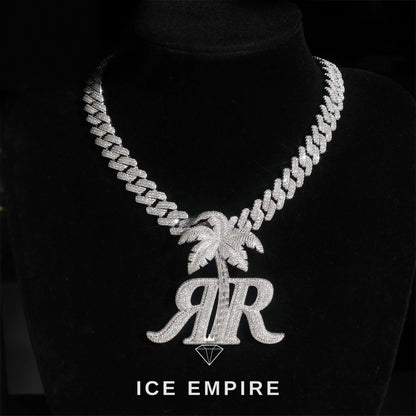 Iced Out Rose Gold Plated Moissanite Cuban Chain