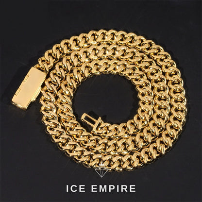Iced Out Rose Gold Plated Moissanite Cuban Chain