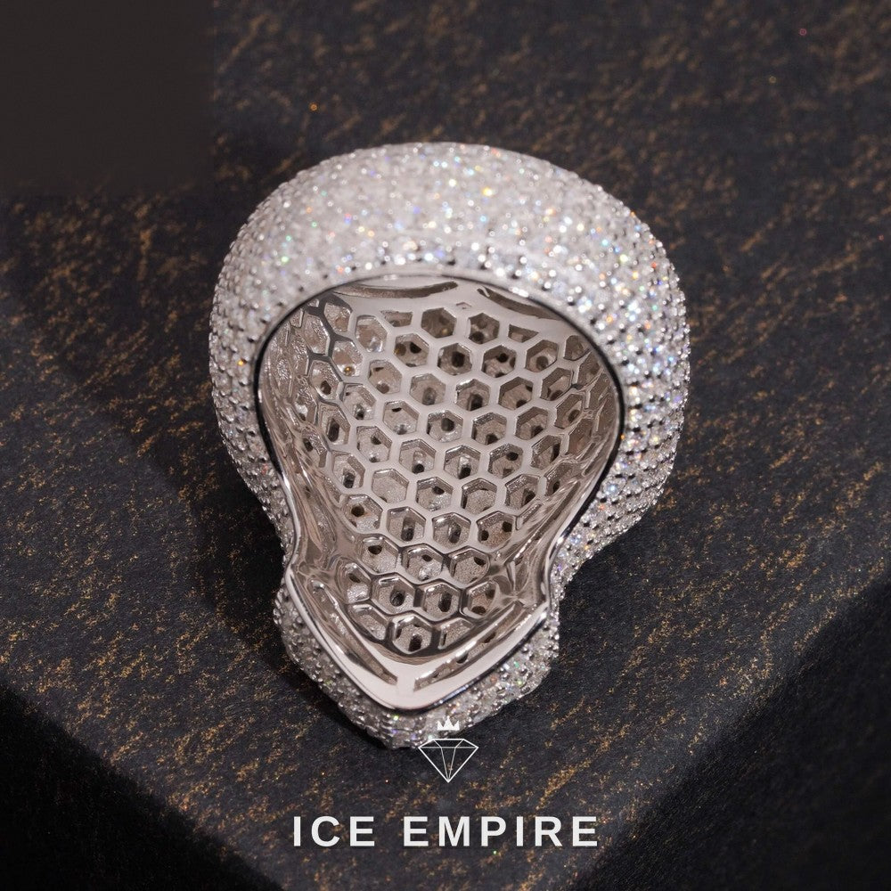 Iced Out Cross 925 Silver Lab Grown Diamond Pendant