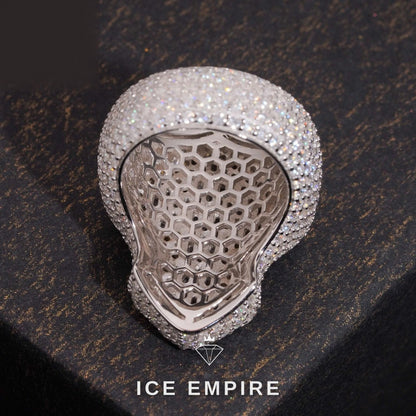 Iced Out Cross 925 Silver Lab Grown Diamond Pendant