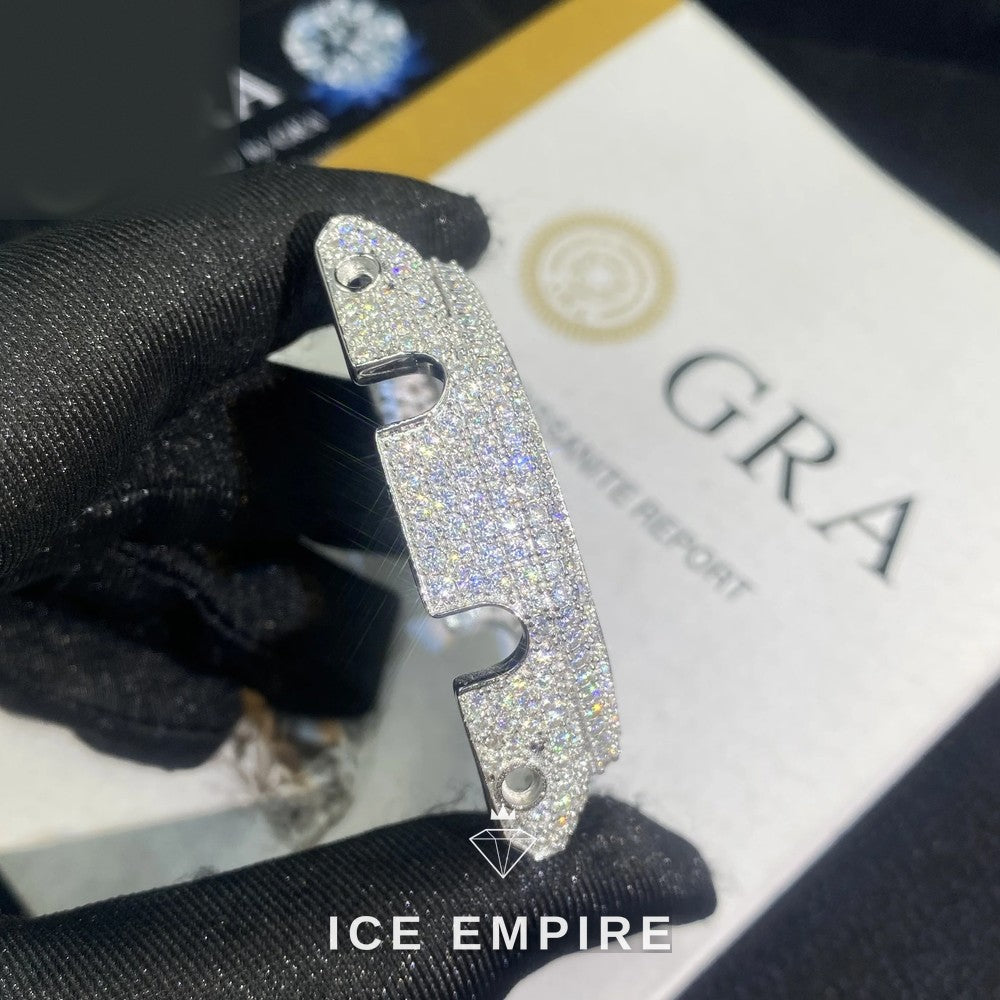 Iced Out 925 Silver Moissanite Watch