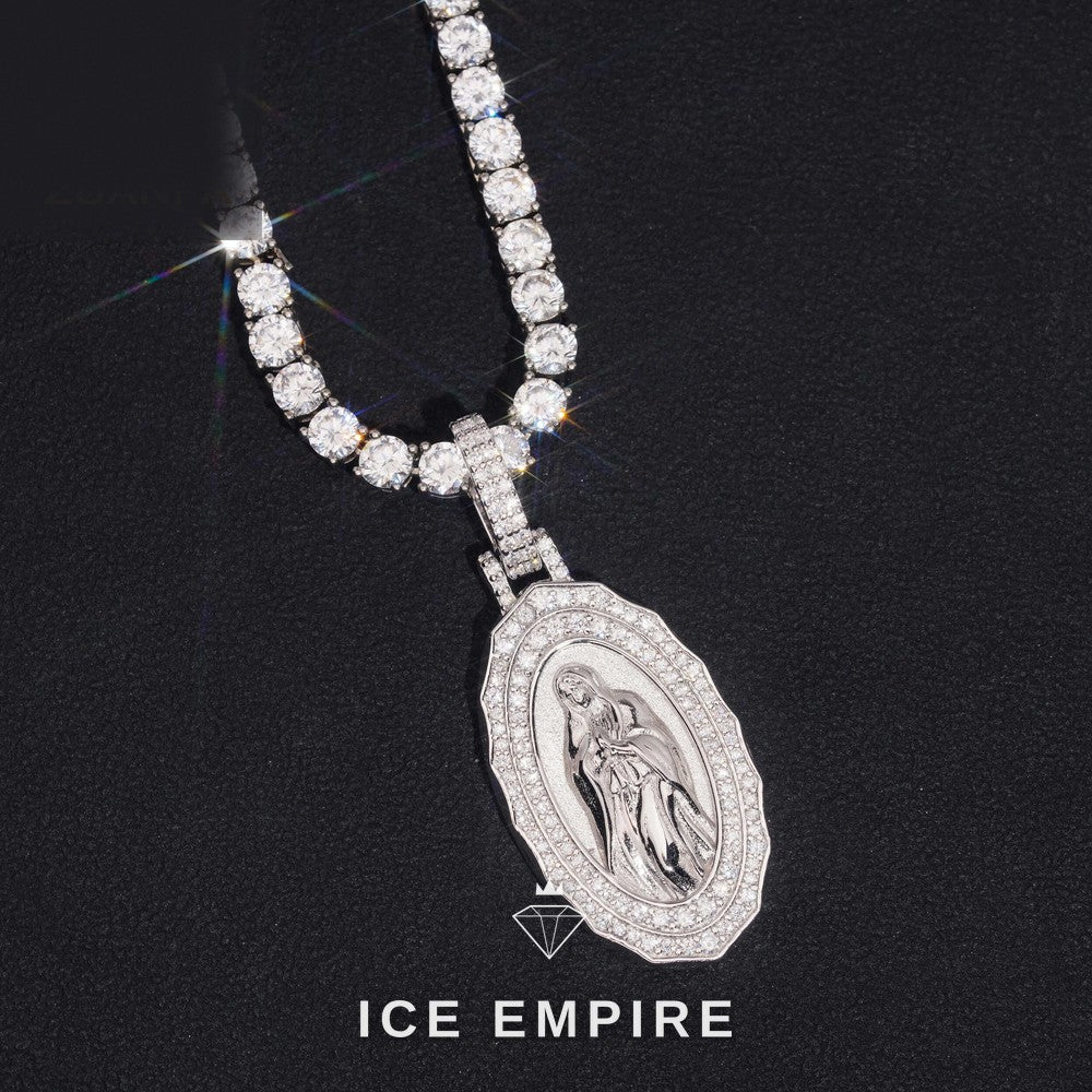 Iced Out Rose Gold Plated Pendant