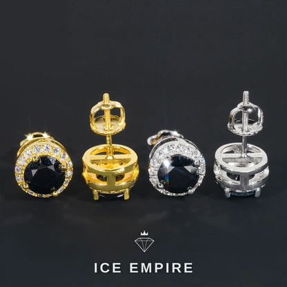 Iced Out 925 Silver Moissanite Stud Earrings