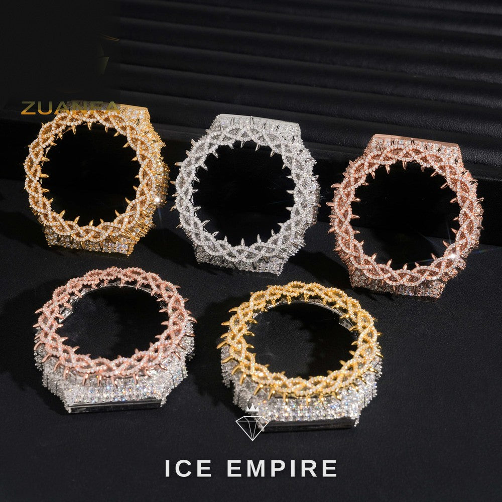 Iced Out 925 Silver Moissanite Watch