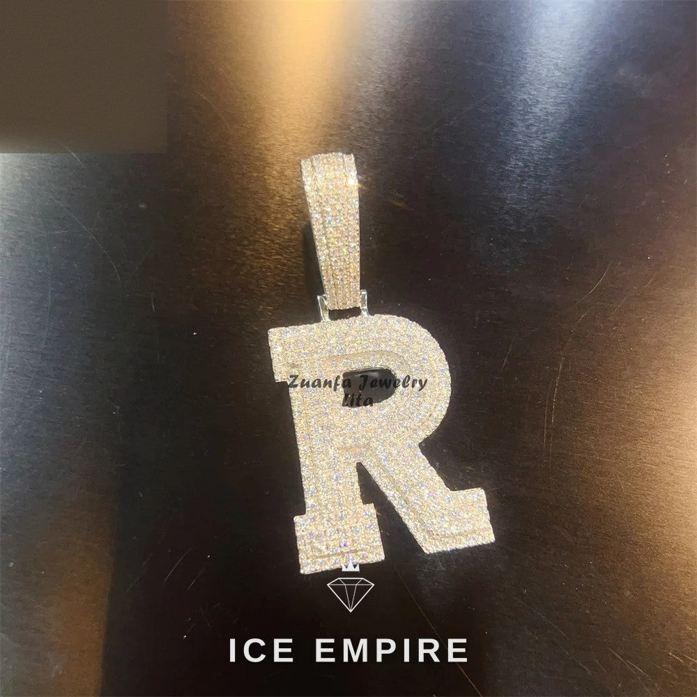 Iced Out 925 Silver Pendant
