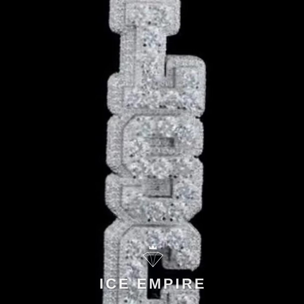 Iced Out Cross 925 Silver Moissanite Pendant
