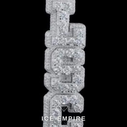 Iced Out Cross 925 Silver Moissanite Pendant