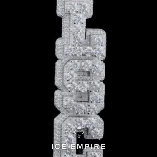 Iced Out Cross 925 Silver Moissanite Pendant