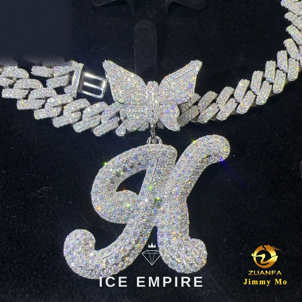 Iced Out 925 Silver Moissanite Pendant