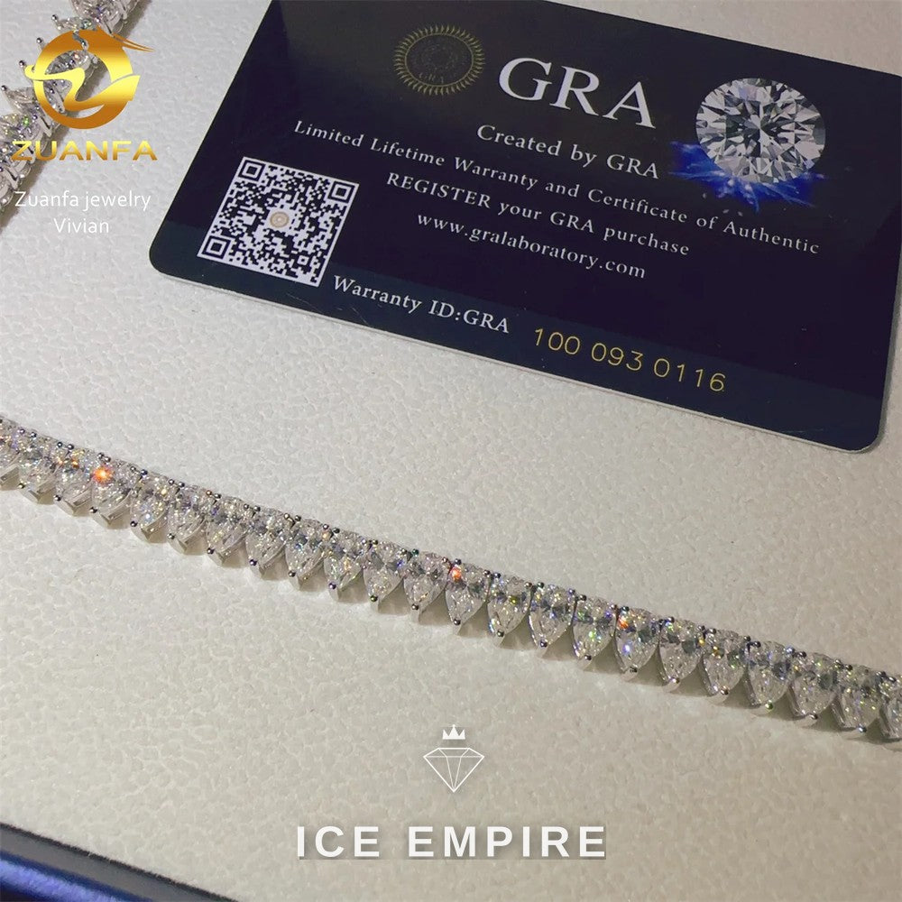 Iced Out Rose Gold Plated Moissanite Cuban Chain