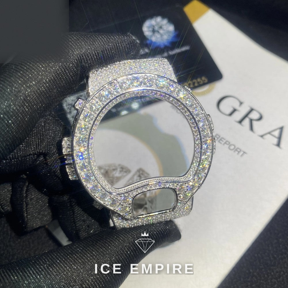 Iced Out 925 Silver Moissanite Watch