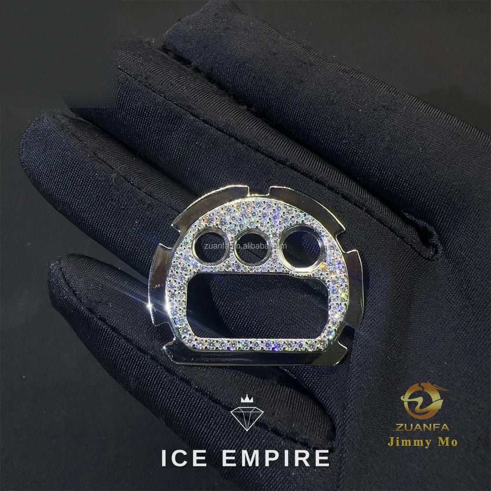 Iced Out 925 Silver Moissanite Watch