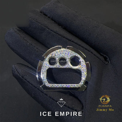 Iced Out 925 Silver Moissanite Watch