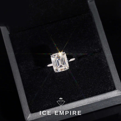 Iced Out Gold Plated Moissanite Wedding Band