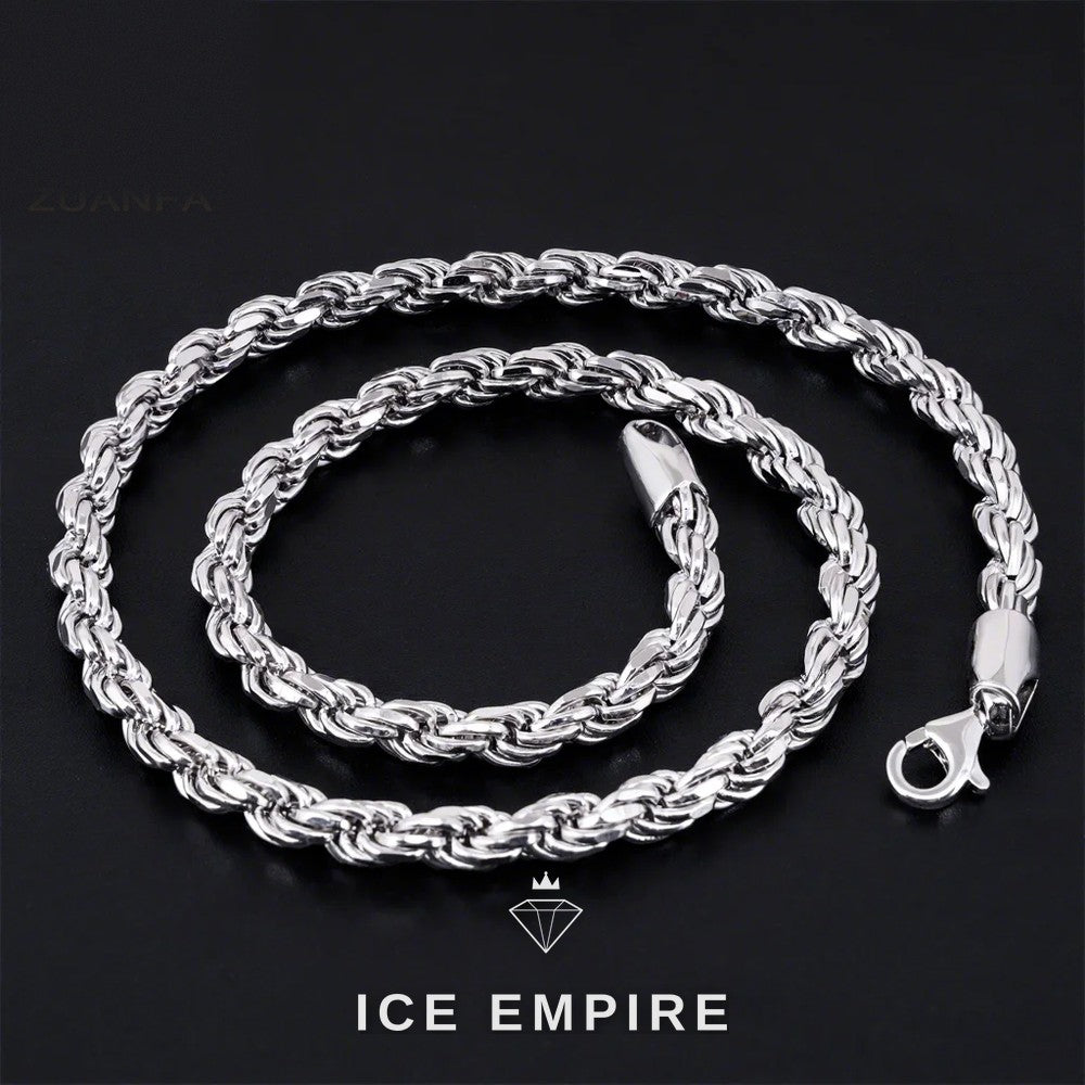 Iced Out Rose Gold Plated Moissanite Cuban Chain