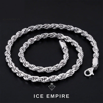 Iced Out Rose Gold Plated Moissanite Cuban Chain