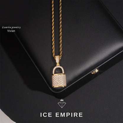 Iced Out 925 Silver Moissanite Pendant