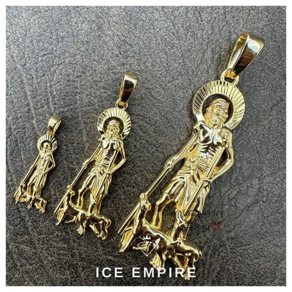 Iced Out Gold Plated Moissanite Pendant
