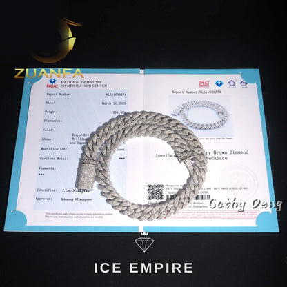Iced Out Rose Gold Plated Cuban Chain