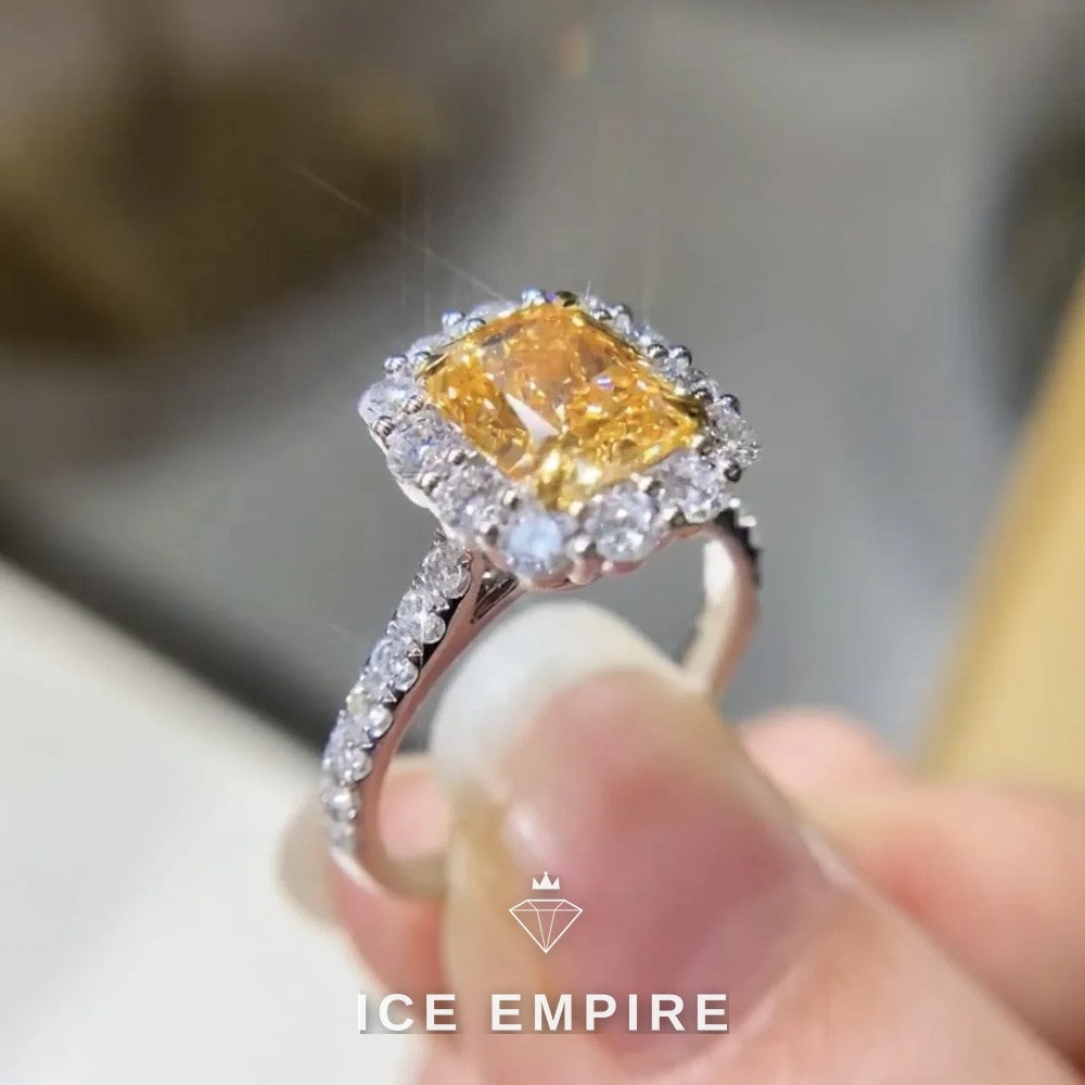 Iced Out Gold Plated Lab Grown Diamond Ring