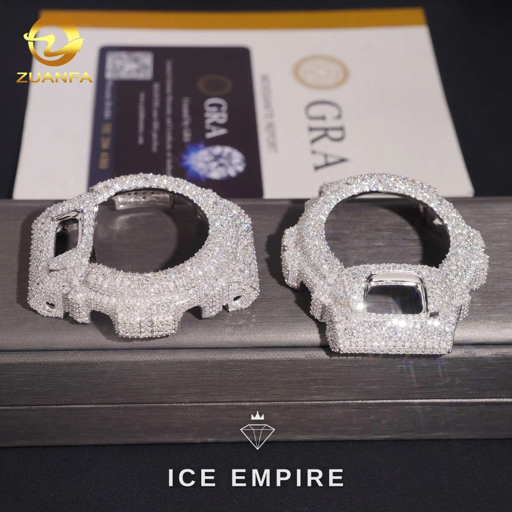 Iced Out Gold Plated Moissanite Watch
