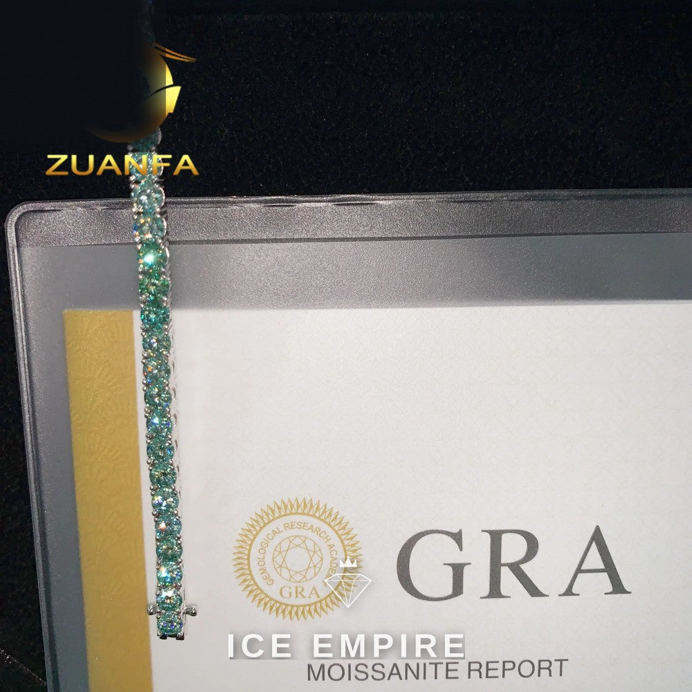 Iced Out Rose Gold Plated Moissanite Cuban Chain