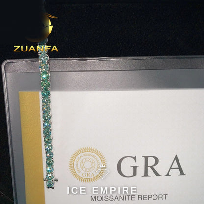 Iced Out Rose Gold Plated Moissanite Cuban Chain