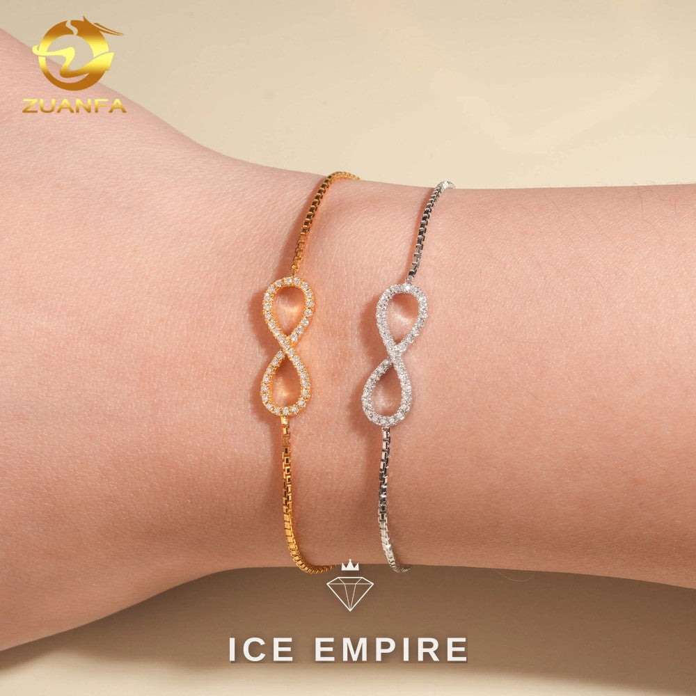 Iced Out Gold Plated Moissanite Bracelet