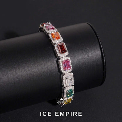 Iced Out Rose Gold Plated Moissanite Tennis Bracelet