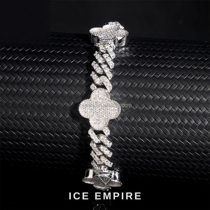 Iced Out 925 Silver Moissanite Cuban Chain