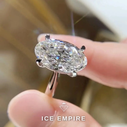 Iced Out 14K Gold Lab Grown Diamond Ring