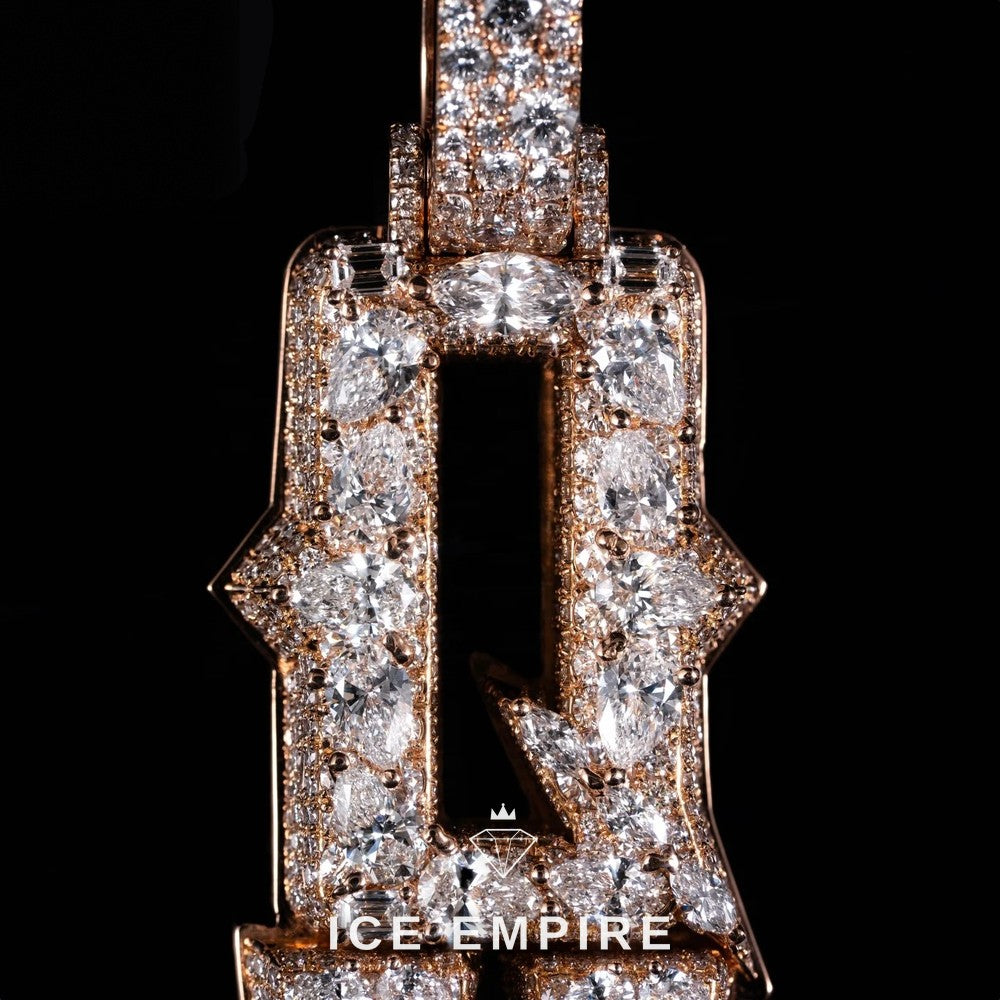 Iced Out 925 Silver Moissanite Pendant