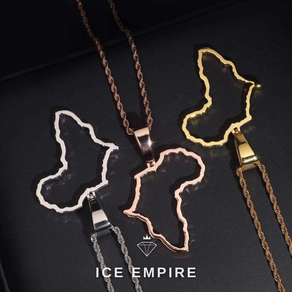 Iced Out 925 Silver Moissanite Pendant